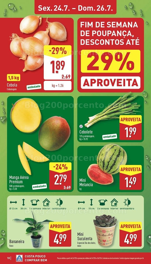 Antevisão Folheto ALDI Promoções de 20 a 26 julho